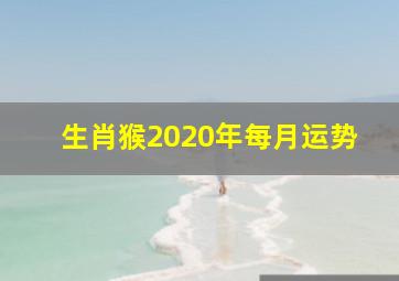 生肖猴2020年每月运势