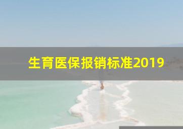 生育医保报销标准2019