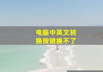 电脑中英文转换按键换不了