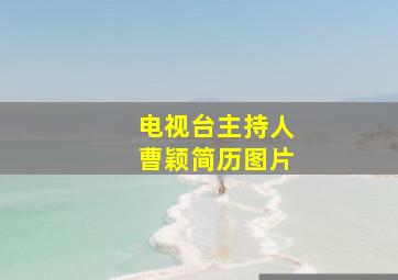 电视台主持人曹颖简历图片