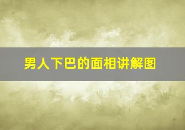 男人下巴的面相讲解图