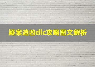 疑案追凶dlc攻略图文解析