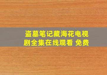 盗墓笔记藏海花电视剧全集在线观看 免费