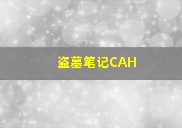 盗墓笔记CAH