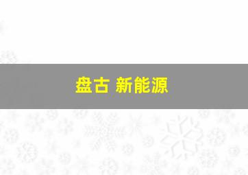 盘古 新能源