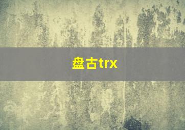 盘古trx