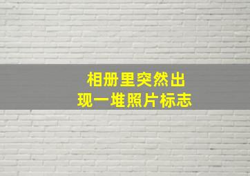 相册里突然出现一堆照片标志