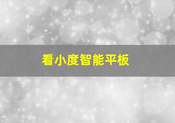 看小度智能平板