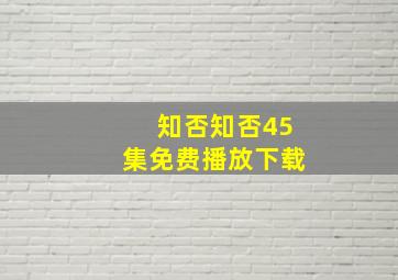 知否知否45集免费播放下载