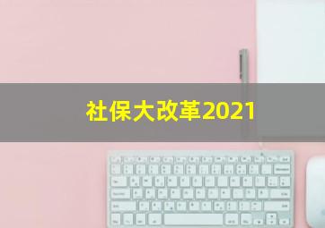 社保大改革2021