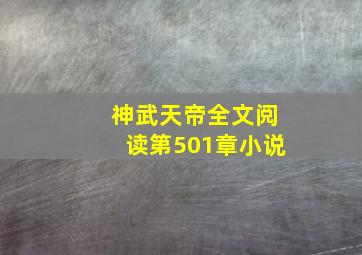 神武天帝全文阅读第501章小说