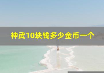 神武10块钱多少金币一个