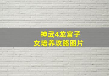 神武4龙宫子女培养攻略图片