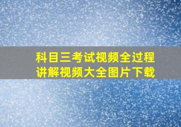 科目三考试视频全过程讲解视频大全图片下载