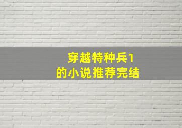 穿越特种兵1的小说推荐完结