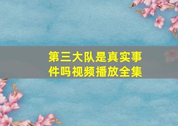 第三大队是真实事件吗视频播放全集