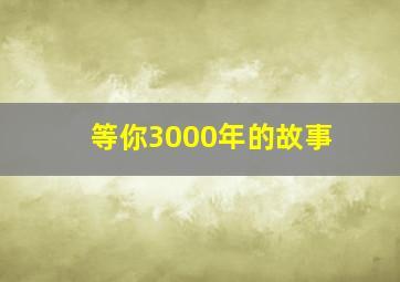 等你3000年的故事