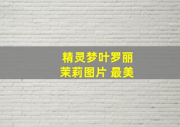 精灵梦叶罗丽茉莉图片 最美