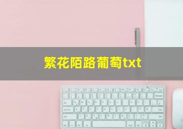 繁花陌路葡萄txt