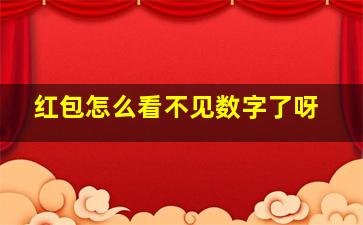 红包怎么看不见数字了呀