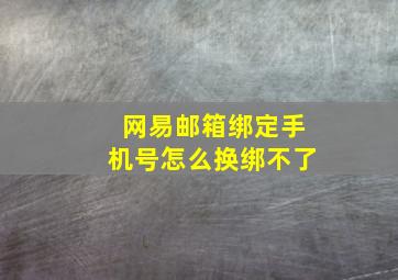 网易邮箱绑定手机号怎么换绑不了