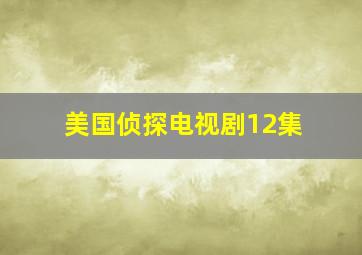 美国侦探电视剧12集