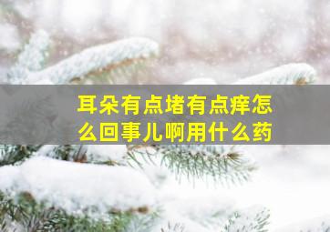 耳朵有点堵有点痒怎么回事儿啊用什么药