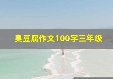 臭豆腐作文100字三年级