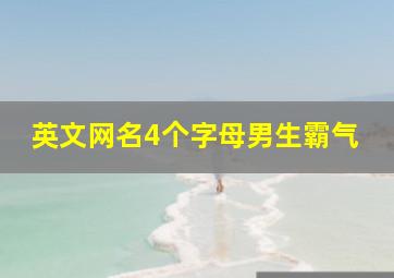 英文网名4个字母男生霸气