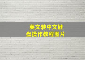 英文转中文键盘操作教程图片