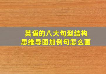 英语的八大句型结构思维导图加例句怎么画