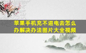 苹果手机充不进电去怎么办解决办法图片大全视频