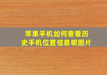 苹果手机如何查看历史手机位置信息呢图片