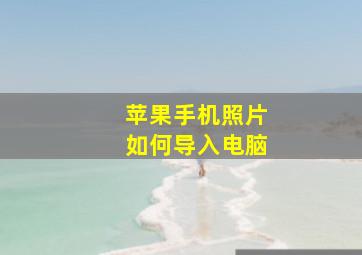 苹果手机照片如何导入电脑