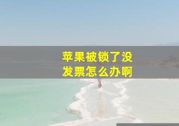 苹果被锁了没发票怎么办啊