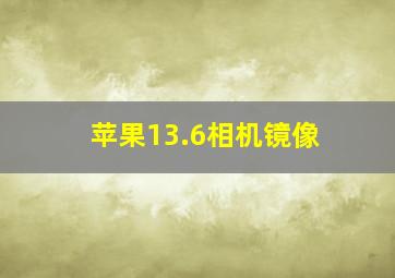 苹果13.6相机镜像