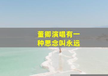 董卿演唱有一种思念叫永远