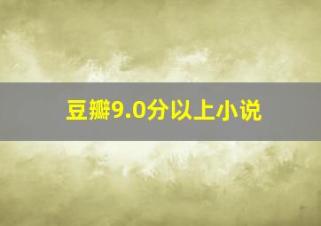 豆瓣9.0分以上小说