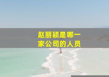 赵丽颖是哪一家公司的人员