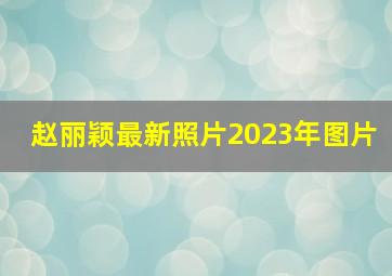 赵丽颖最新照片2023年图片