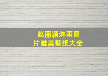 赵丽颖淋雨图片唯美壁纸大全