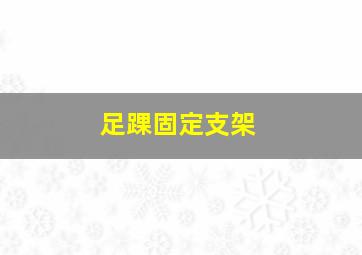 足踝固定支架