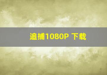 追捕1080P 下载