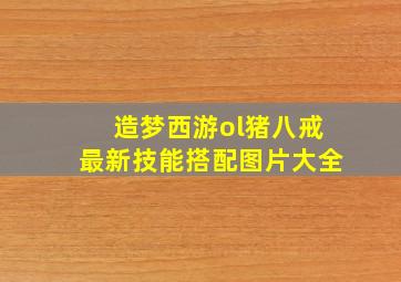 造梦西游ol猪八戒最新技能搭配图片大全