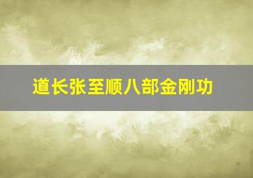 道长张至顺八部金刚功