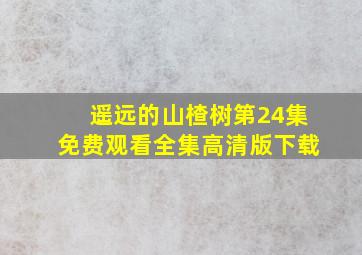 遥远的山楂树第24集免费观看全集高清版下载