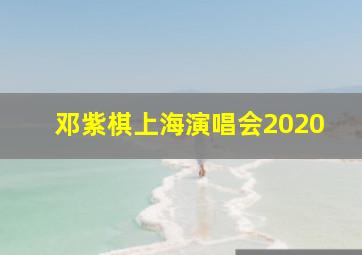 邓紫棋上海演唱会2020