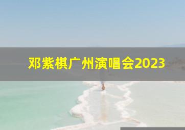 邓紫棋广州演唱会2023