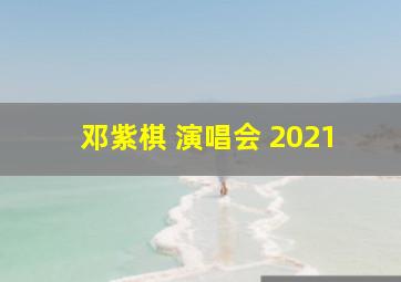 邓紫棋 演唱会 2021