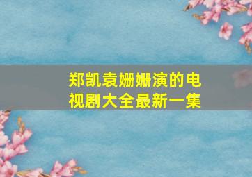 郑凯袁姗姗演的电视剧大全最新一集